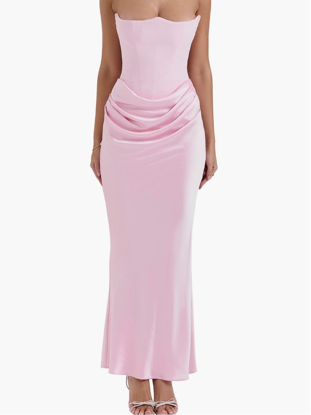 HOUSE OF CB PERSEPHONE ROSE SHADOW DRESS